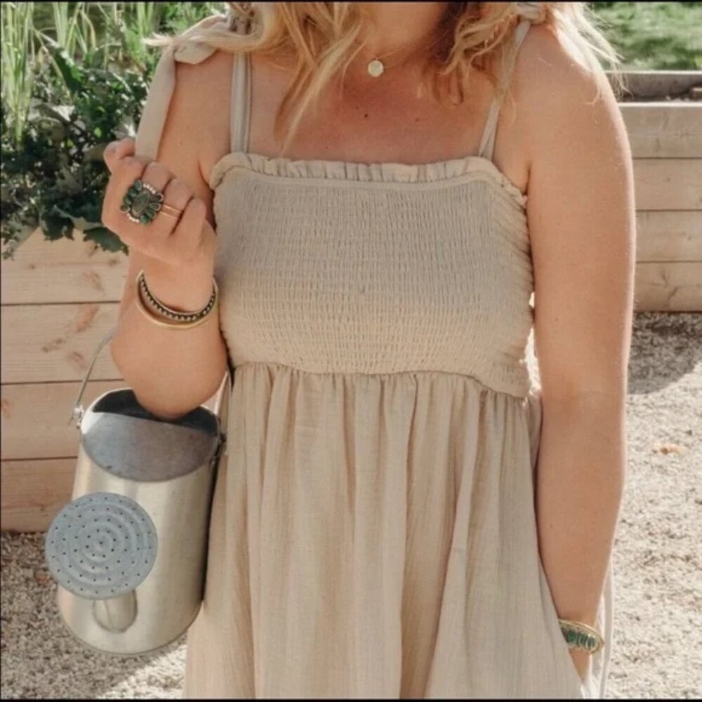 CJLA Lennie Dress in Natural / Size small